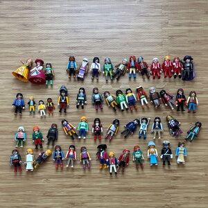 Playmobil Lot! 54 figurines in all plus endless accessories, helmets, hats, etc